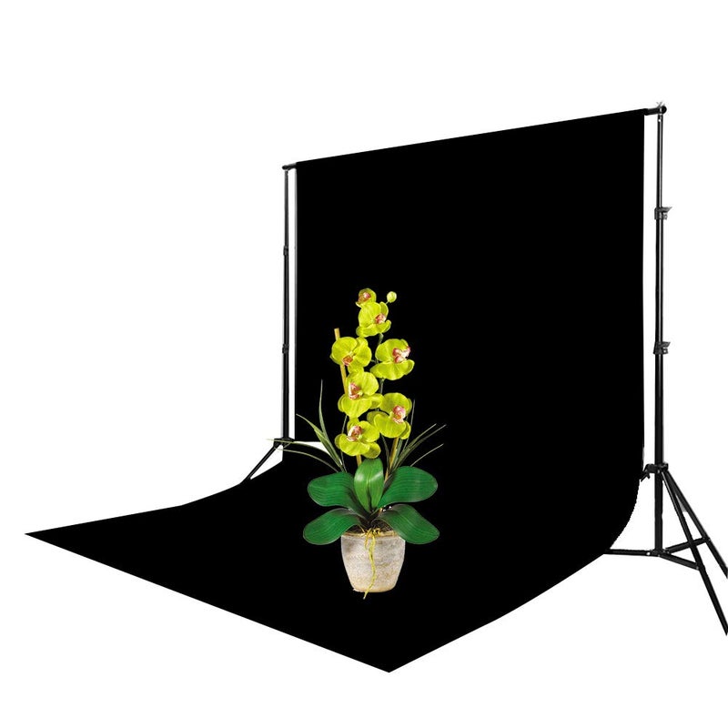 Erthree Black Velvet Photography Backdrop,Light Absorbing Non Reflective Solid Professional Black Background Cloth - Image 2